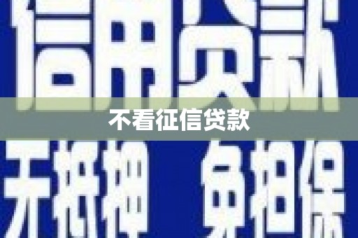 嘉禾不看征信贷款