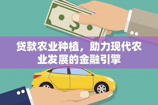 靖州贷款农业种植，助力现代农业发展的金融引擎