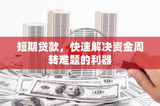 西市短期贷款，快速解决资金周转难题的利器