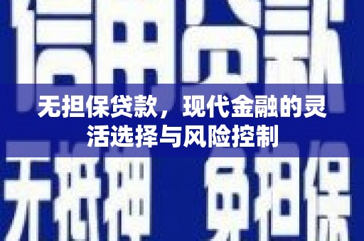 左营无担保贷款，现代金融的灵活选择与风险控制