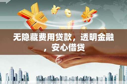 阳新无隐藏费用贷款，透明金融，安心借贷
