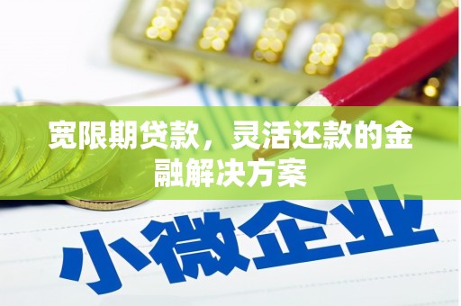 兴庆宽限期贷款，灵活还款的金融解决方案