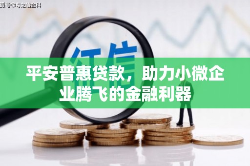 徽州平安普惠贷款，助力小微企业腾飞的金融利器