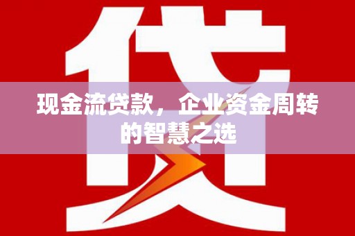 中方现金流贷款，企业资金周转的智慧之选