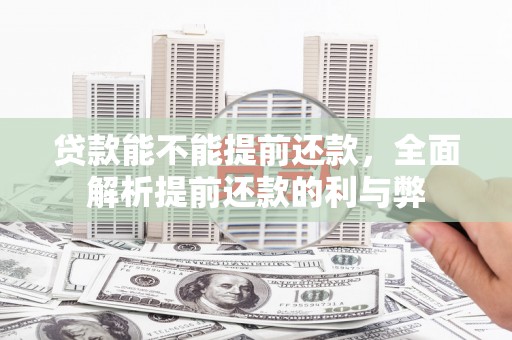 兰山贷款能不能提前还款，全面解析提前还款的利与弊