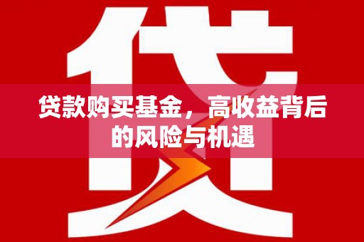 丰宁贷款购买基金，高收益背后的风险与机遇